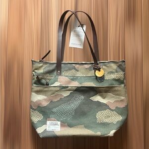 NEW R. Riveter Ada Mixed Media Camo Bag